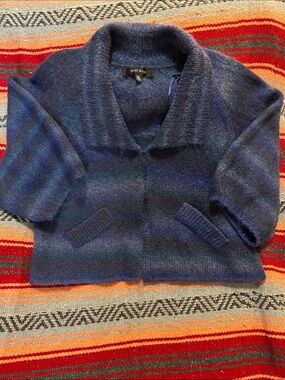 Nine West Navy and Indigo Short Cardigan
